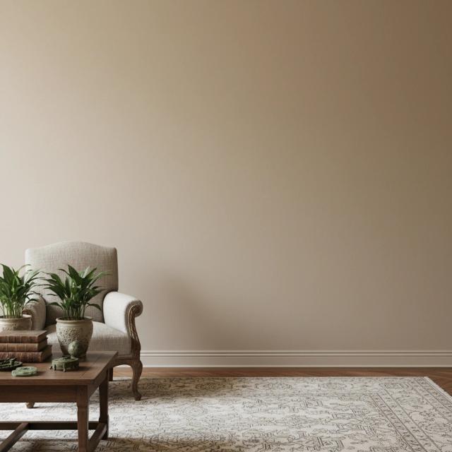 Grand sitting room with an armchair and coffee table