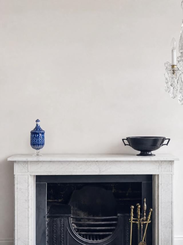 Wall art mockups with a fireplace